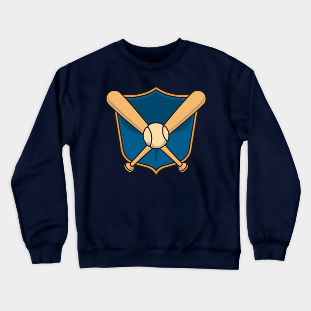 Baseball Shield Crewneck Sweatshirt by sifis